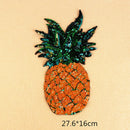 Sequins Pineapple Embroidered Iron On /Sew On Patch Badge Bag AU