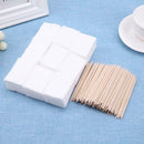 100pcs Orange Wood Sticks+900pcs Manicure Towels Cuticle Pusher Care Tools