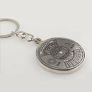 Women Men Metal Key Chain Ring 50 Years Perpetual Calendar Keychain Keyring B6G3