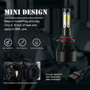2* 4-Sides 9006/HB4 COB Hi-Lo Beam LED Headlight Kit Bulb High Low