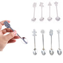 Christmas Spoon Stainless Steel Coffee Spoon Mini Tea Spoon Kids Dessert SpoonTO