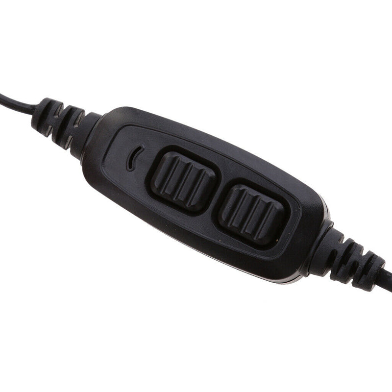 1.5m Earpiece Mic Dual PTT Earphone Headset For  BF UV-82 82L UV-89