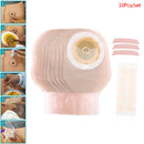10Pcs One-piece System Colostomy Bags Disposable Ostomy Drainable Pouch ClipS Ew