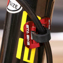 5pcs Bike Brake Cable Guide Clips Aluminium Alloy C Buckles Clamp (Red)