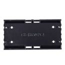 5X(Black Battery Holder 4 Pins for 2x18650 Rechargeable Li-ion Batteries O7O5)