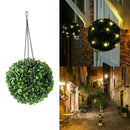 Solar LED Hanging Light Patio Garden Grass Ball Lantern for Festival Holiday