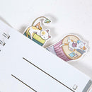 30pcs/lot Funny Cute Cat Shaped Paper Bookmark Gift Stationery Film Book Mark