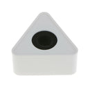 Portable White ABS Injection Molding Triangular Cube Shaped Interview Mic