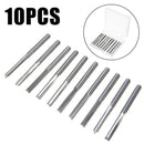 10Pcs Double Two Flute Straight Slot CNC Router Bits Wood MDF Milling 1/8" 17mm