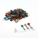 60x Tackle Running Ledger Slider Snap Connector Swivels Fishing Gear Accessory