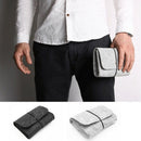 Wool Fiber Power Bank Storage Bag Mini Sofe Felt Pouch For Data Cable Mouse I7R8