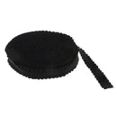 Lace Elastic Band Frilly Edge Elastic Ribbon for Clothing Sewing Trim Black