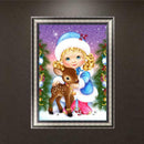 Diamond Embroidery 5D DIY Diamond Painting Christmas Girl Deer Cross Stitch
