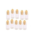 10Pcs Novelty Glass Wishing Bottles, Message Jars Weddings Wish Jewelry Hanging