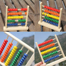 Small Wooden Abacus Colorful Beads Counting Kid Maths Learning Educational Toys
