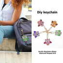 6pcs Owl Diamond Painting Key Chains Pendant DIY Key Ring Keychain Cross Stitch