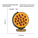 Creative Science Globe Pins Brooch Badges Jacket Shirts Clothing Ornaments A