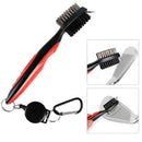3PCS Golf Club Cleaning Brush Groove Cleaner Tool Iron Club Brush Hook to OAA