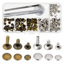 Rivets Single Cap Rivet Tubular Metal Studs with Fixing Tool Kit for Leathe M6B5
