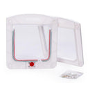 4 Way Locking Pet Cat Kitty Small Dog Doggy Puppy Flap Safe Door Tunnel Lot