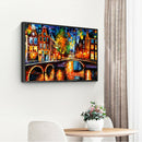 Full Round Drill Rhinestone Picture DIY Lighting Street 5D Diamond Painting