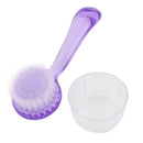 Plastic Handle Face Facial Skin Care Cleaning Brush Beauty Instrument Lilac L1B3