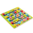 Kid Wooden Digital Traffic Maze Slide Toys Children Educational Puzzle Game