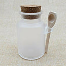 Clear Empty Plastic Bath Salt Comestic Powder Bottle Jar Pot with Wooden Co