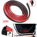 10M P-shape Car Door Edge Rubber Seal Strip Weatherstrip Seals Hollow Strip NUK