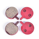 2 Pairs Red Round Mountain Road Bike Bicycle MTB Disc Brake Pad  for Shimano JR