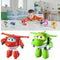 8X/Lots TV Animation Super Wings Transforming Plane Mini Characters kids Toys.