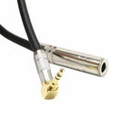 6.35 Female Mono to 3.5 Male Plug Jack Stereo Hifi Mic Audio Extension Cabl Q5O2