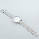 Gorgeous Quartz Analog Couple Watch with Rhinestone Decor White Dial