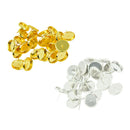 48pcs Ear Stud Post Blank Earrings findings 12mm Round Bezel for Cabochons