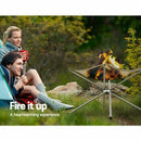 Foldable Portable Campfire Rack Outdoor Camping Burning Fireplace Pit Fire M5C4