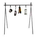 Outdoor Cookware Hanging Rack Pot Pan Camping Light Tools Organizer Stand 8kg