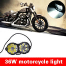Motorcycle Motorbike LED Spot Fog Lights Beam Headlight Driving Running L USC