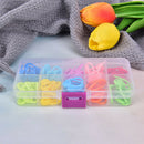 100pcs Mini Knitting Crochet Mix Colors Mini Case Locking Stitch Plastic Marke%!