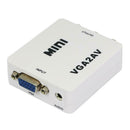 Premium Computer VGA to AV TV Composite RCA S-Video Scan Converter 1080P