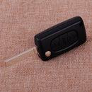 3 Buttons Flip Remote Key Case Shell Fob fit for PEUGEOT 107 207 307 308 407 408