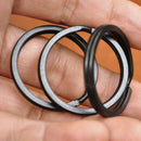 50x Steel Keyring Split Key Rings 25mm Nickel Hoop Ring Nickel Plated Steel Loop