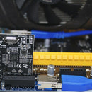 UEX101 PCI-E X1 to X1 Extension Riser Card Adapter with USB3.0 Cable