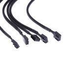 12in 5PCS 4 Pin PWM Connector Case Fan Extension Power Cable for Computer hv2n