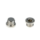 Electroplated Nickel Hex Bolt Bung Plug for O2 Oxygen Sensor M18x1.5 Thread Qty