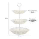3 Tier Standing Fruit Vegetable Basket Bowl Rack Stand Storage Embosse R8O0