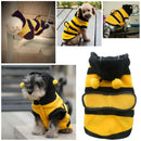 Pet Hoodie Cloth Dog Cat Puppy Apparel Fancy Bee Costume Outfit Coat XXXS