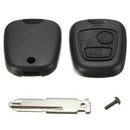 Car Key Shell Decorative Simple 2 Button ABS Protective Styling for Peugeot 206