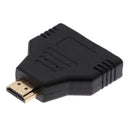 1xHDMI Male To Dual HDMI Female Splitter Adapters Plug plug&play for LCD TV