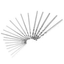 20Pcs Mini Micro Twist Drill Bit Hss Set Steel 0.3Mm-1.6Mm Craft Case Sil JR