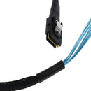 Durable 0.75M/2.5ft Mini SAS 36P SFF-8087 To 4 SATA 7Pin Hdd Cable